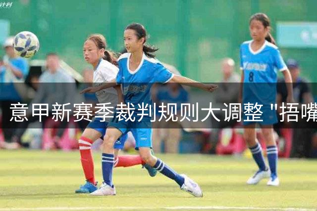 意甲新赛季裁判规则大调整 "捂嘴判罚"暂未列入红牌条款